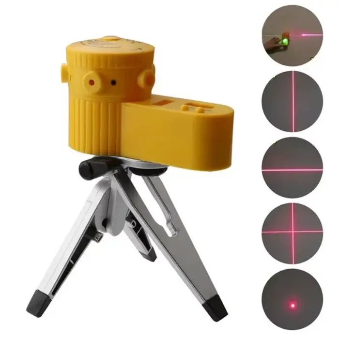 Niveau laser, outil de niveaux réglables à 360 degrés avec ligne, outil de mesure de nivellement aut