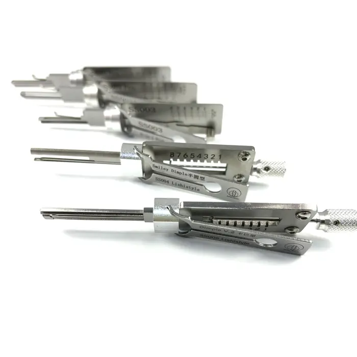 Ensemble de 5 outils de serrurier SS001 SS002 SS003 SS004 SS005, outils de réparation de serrure de