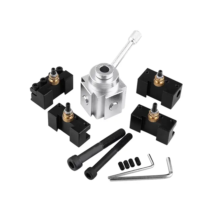 Ensemble de porte-outils de tour en alliage d'aluminium, Mini Kit de poteau et de support d'outil de