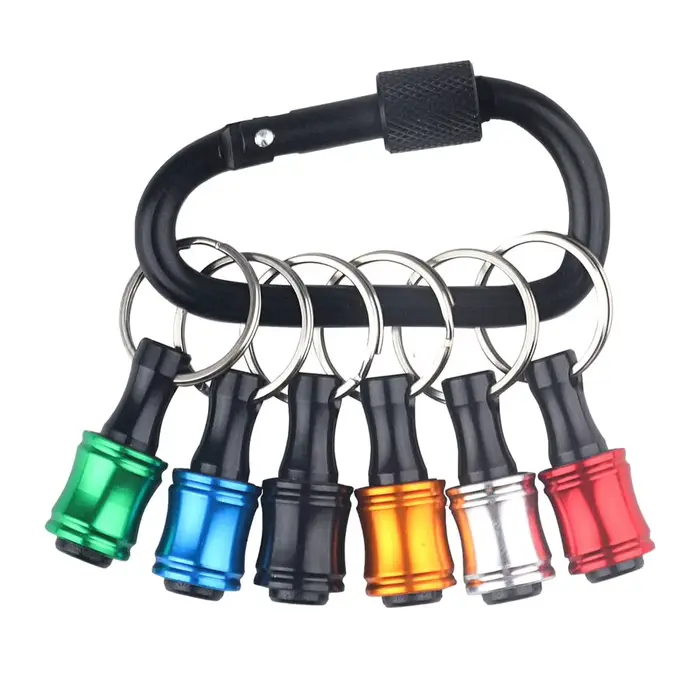 Porte-embout de convertisseur rapide 6 pièces, organisateur d'embout de tournevis Portable pour tour