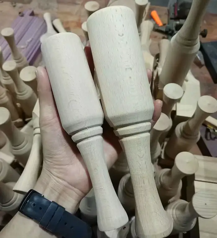Marteau de menuisier en bois de hêtre massif, outil de travail du bois