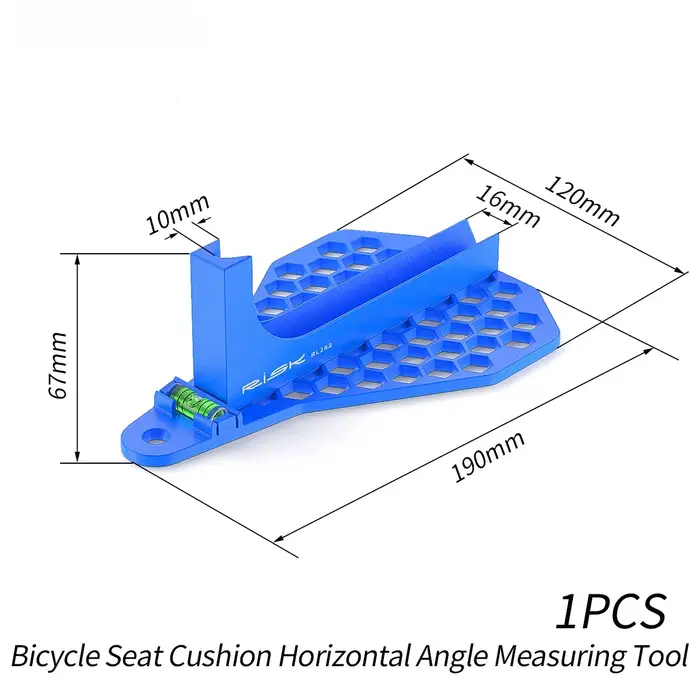 Outil de mesure d'angle horizontal pour selle de vélo