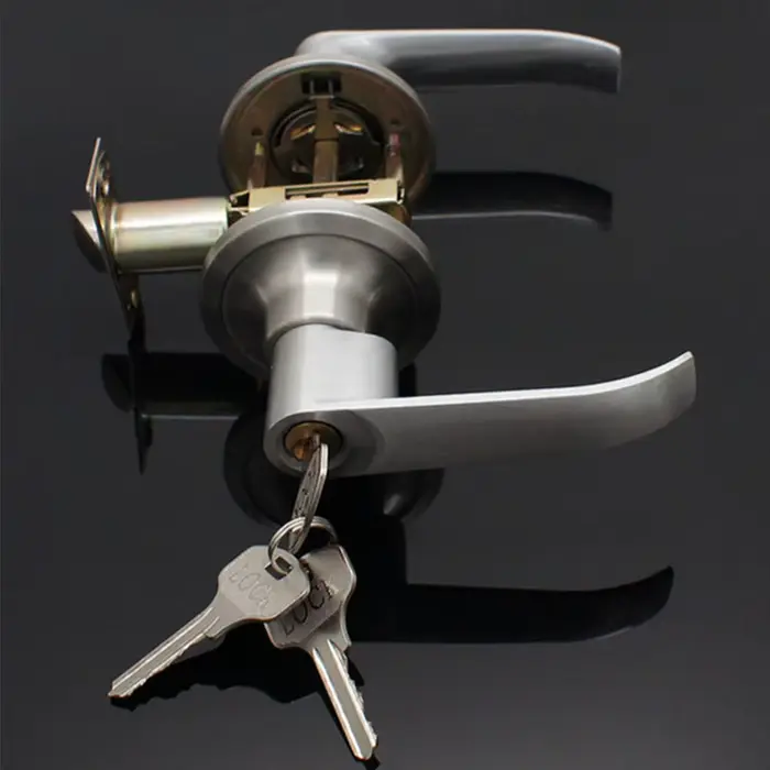 Poignée de porte à levier avec 3 clés