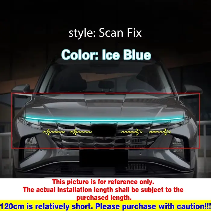 1 pièces feux de jour pour Hyundai Tucson 2021-2023 LED DRL voiture antibrouillard