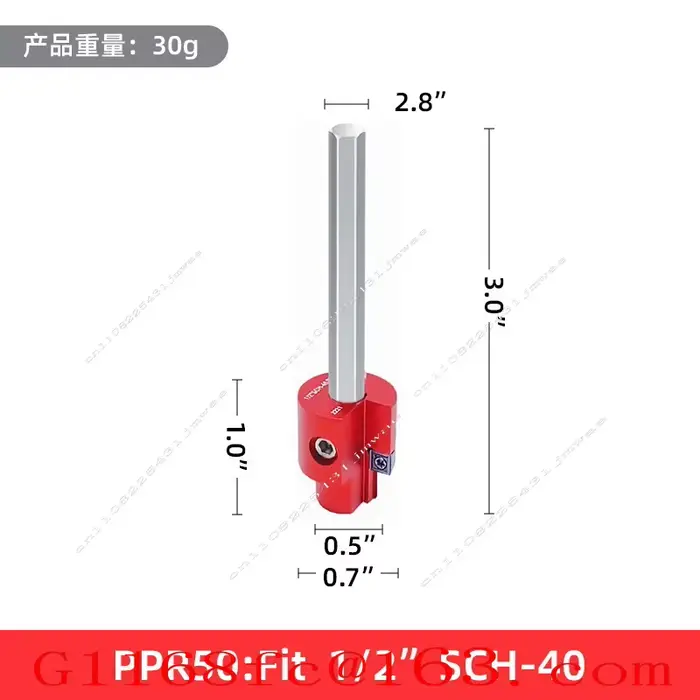 Ensemble de 8 pièces, alésoir PVC 7 pièces pour raccords de tuyaux, outil d'expansion, alésoir PVC