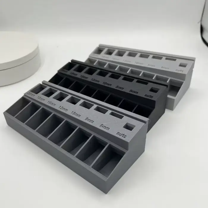 Trieur Portable pratique longueur de vis plateau de tri organisateur magasin écrous nouveau avec 7 fentes de mesure M3 boulon tiroirs de rangement