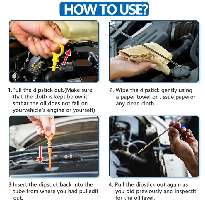 Jauge de niveau d'huile moteur de voiture