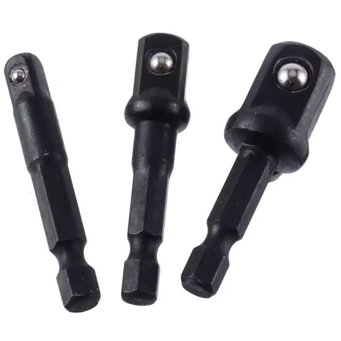 Adaptateur de douille à percussion 1/4 3/8 1/2 pouces, douilles de tournevis à écrou, Extension de t