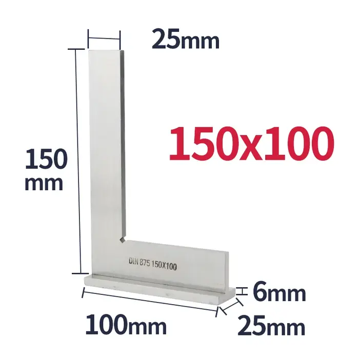 Essayez une règle carrée à bord plat