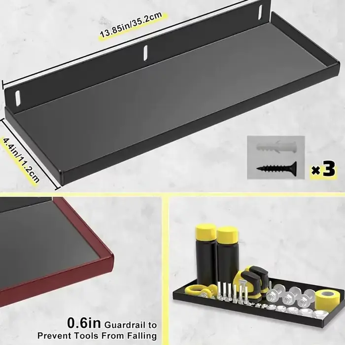 Support mural en acier robuste pour outils