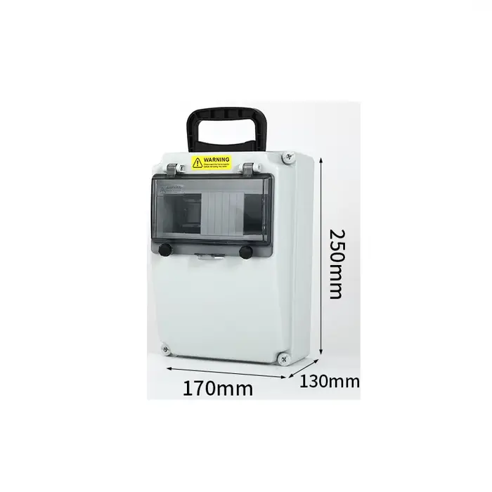 Boîte électrique portable temporaire pour la construction, distribution à trois niveaux, boîte mobil