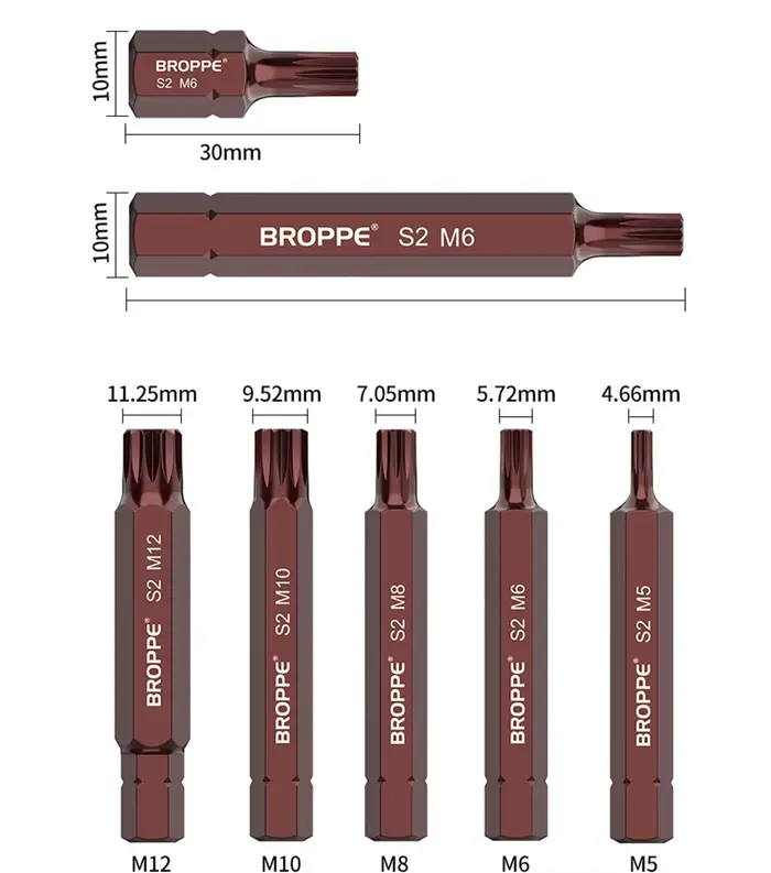 Embout de tournevis Torx magnétique