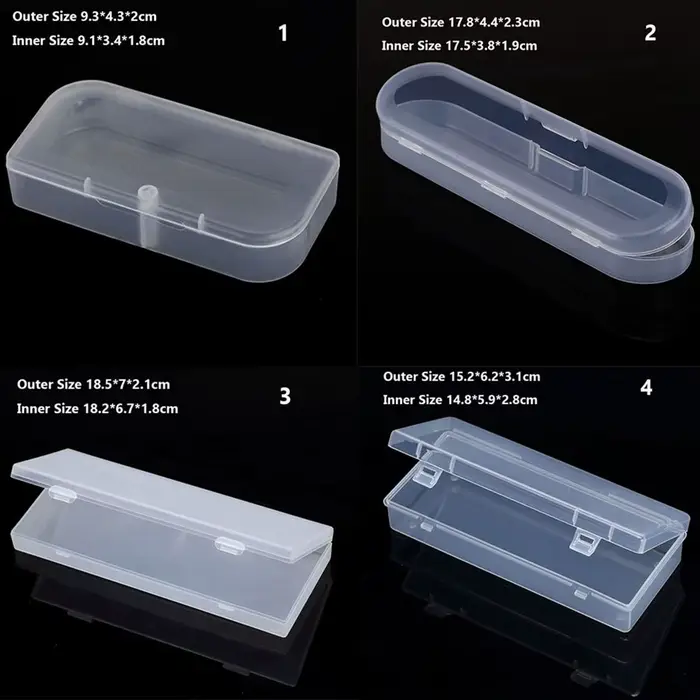 Boîte de rangement en plastique Transparent et rigide