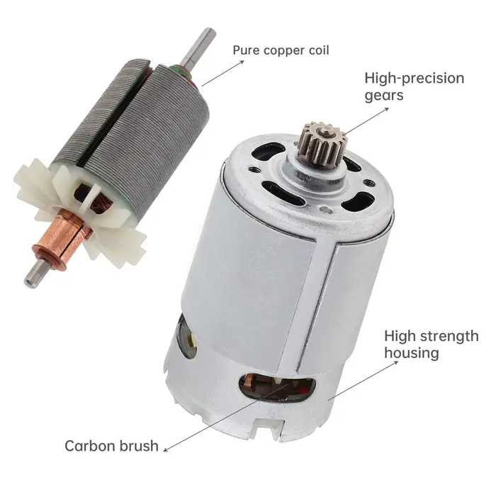 Moteur ELecaccelerMotor CC pour perceuse et tournevis