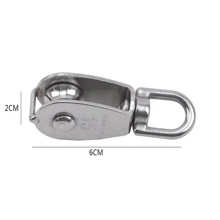 Jeu de poulies à corde de levage pivotante simple/Double roue M15/M25