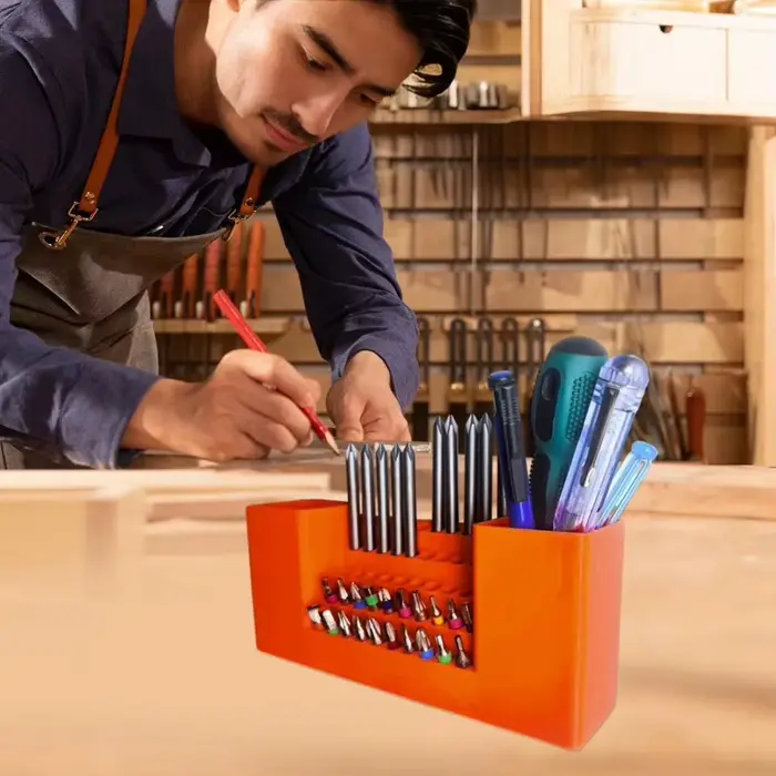 Boîte de rangement pour embouts de perceuse