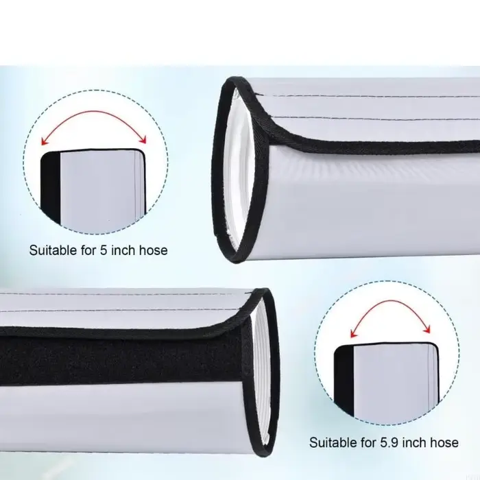 Manchette d'isolation à triple couche pour tuyau d'échappement du climatiseur portable Couverture d'évent conduit flexible