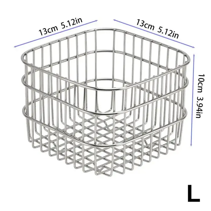 Panier de rangement de bureau en métal
