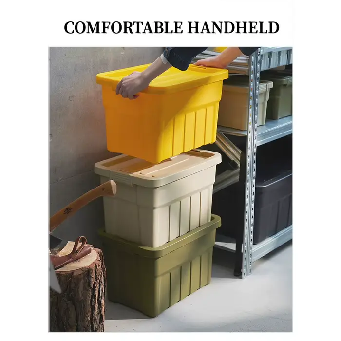 Bacs de rangement empilables avec couvercles