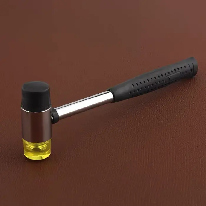 Maillet en caoutchouc, maillet artisanal en cuir pour le bricolage