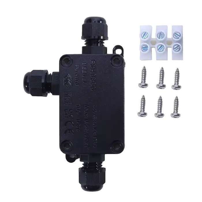 Mini boîte de jonction étanche extérieure câble extérieur en plastique
