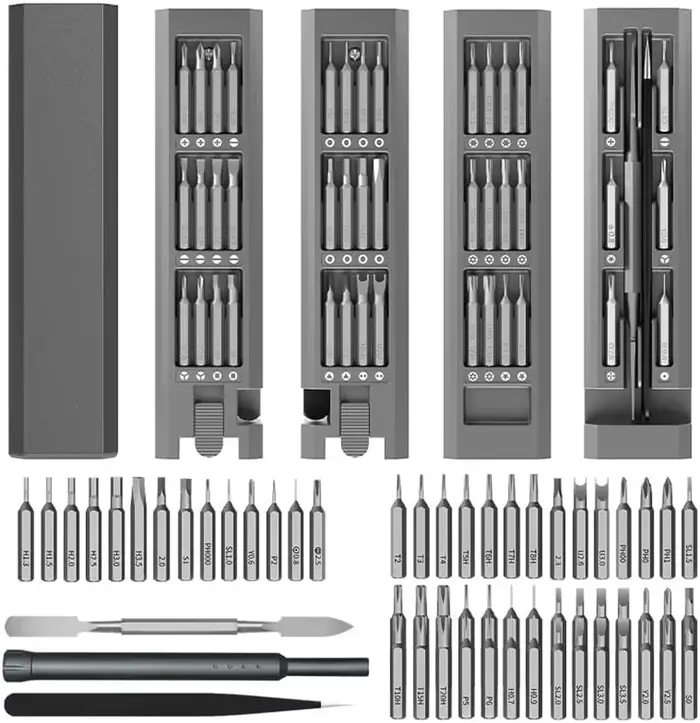 Jeu de tournevis de précision, 44 en 1, mini-tournevis, jeux d'embouts de tournevis, kit de tournevi