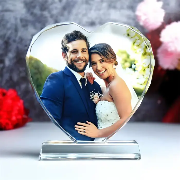 Photo en cristal personnalisée