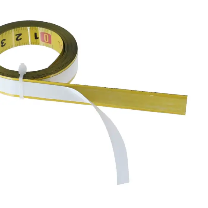 Ruban de mesure métrique en acier pour rail de coupe
