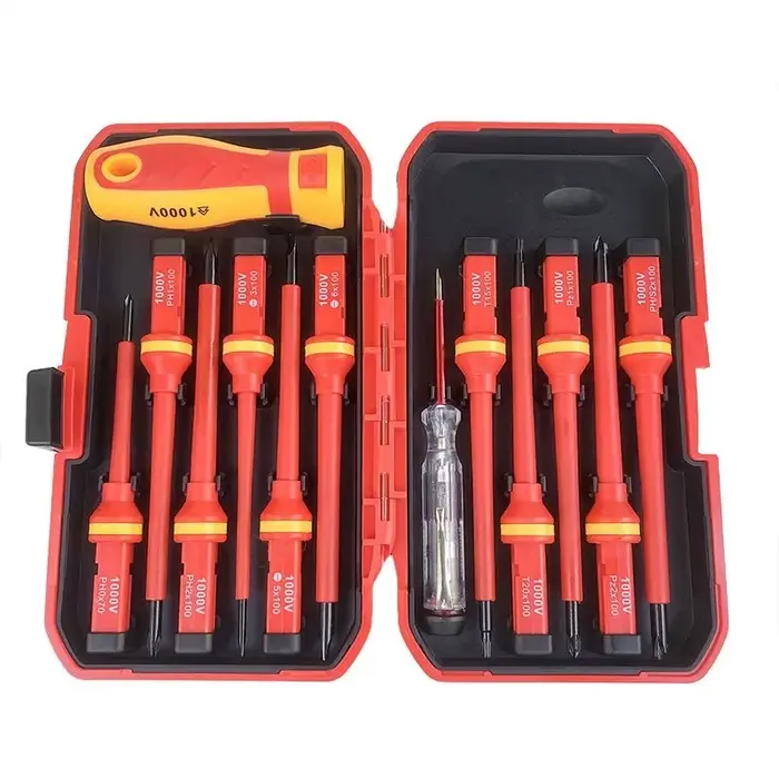 Jeu de tournevis magnétiques Phillips à fente Torx professionnel 1000V isolé CRV électricien tournev
