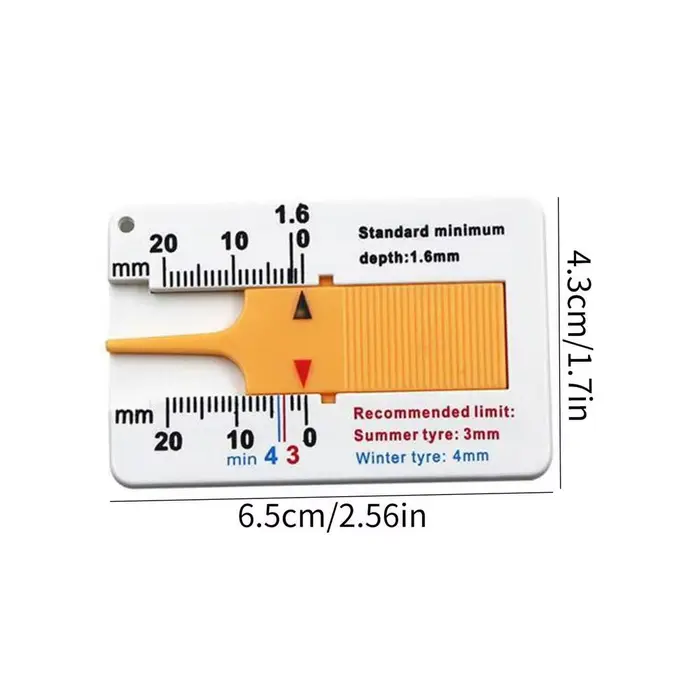 Outil de mesure de la profondeur du profil des pneus de 0 à 20 mm, vérificateur de profil de pneus,