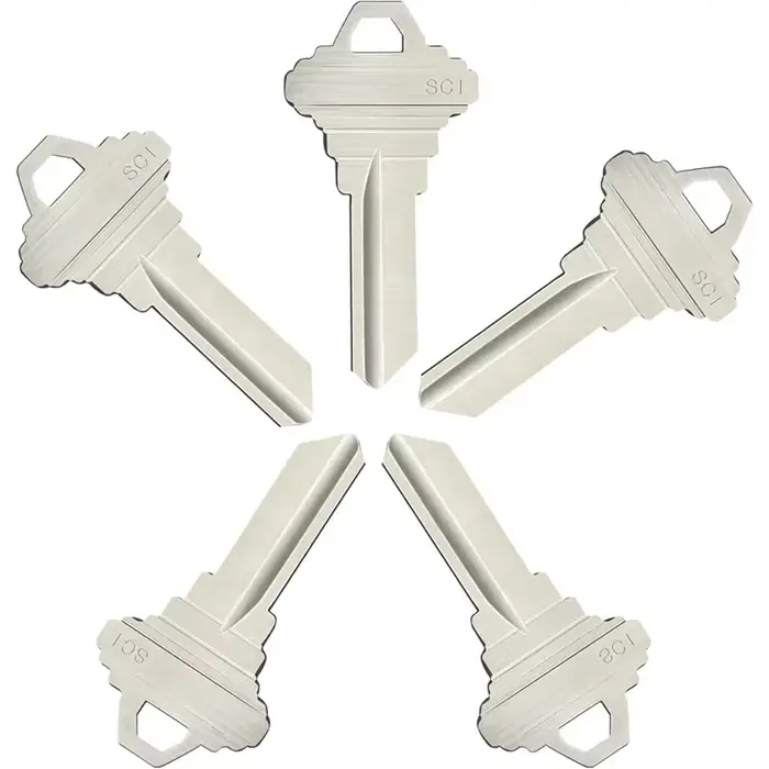 CEA Blank Keys SC1 – paquet de 50 clés vierges en laiton pour maison et bureau