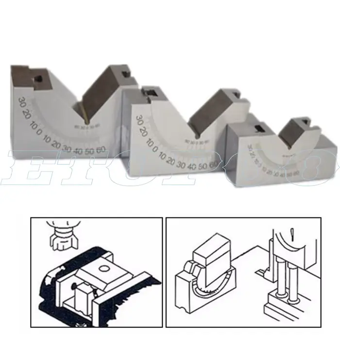 Fraiseuse pièces de précision tampon réglable 0/30/60 jauge d'angle débogage V bloc pêcheur haut outil AP25 AP30 AP46 pour la mesure