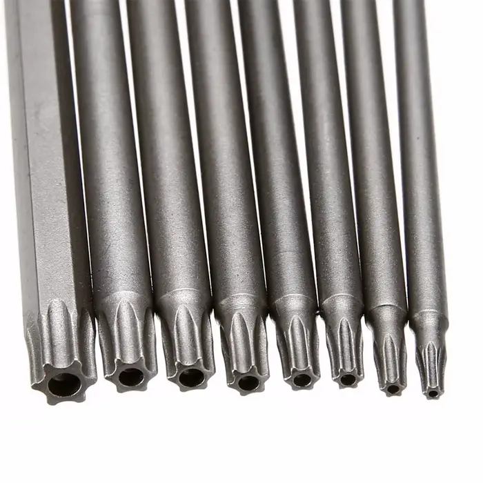 Tournevis Torx à tige hexagonale de 1/4 pouces, tête de forage à vent de 150mm 200mm, clé à vis étoi