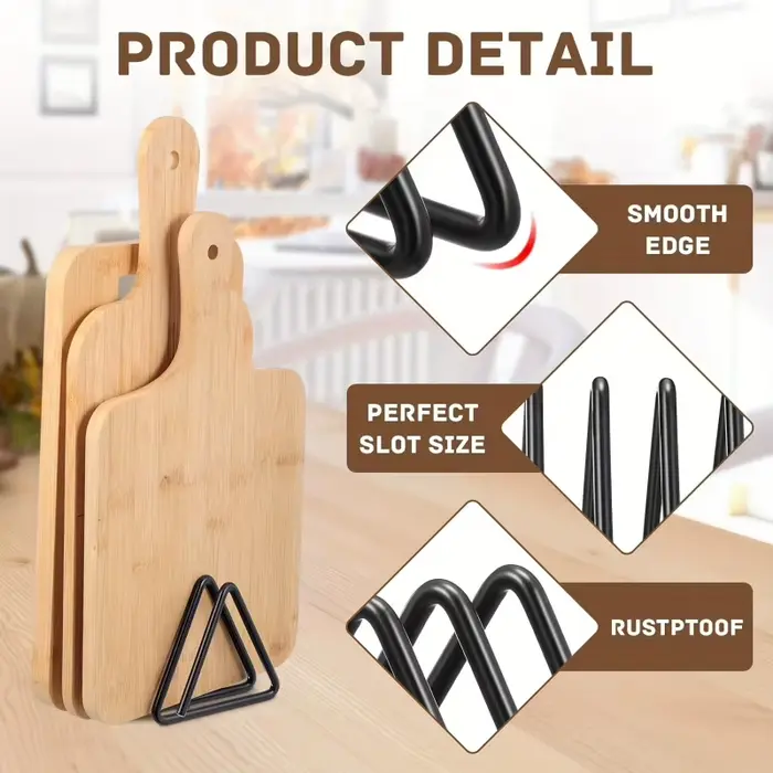 Support de rangement pour planches à découper en métal - Porte-planches