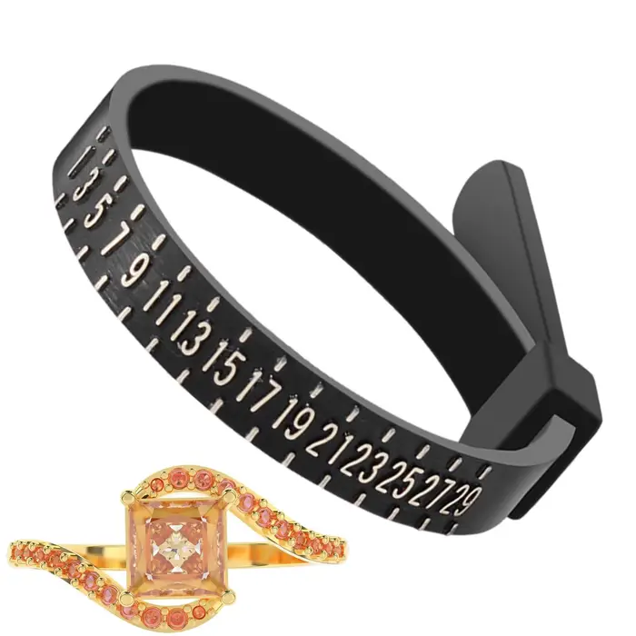 Instrument de mesure de la taille de bague (1 pièce) – Outil