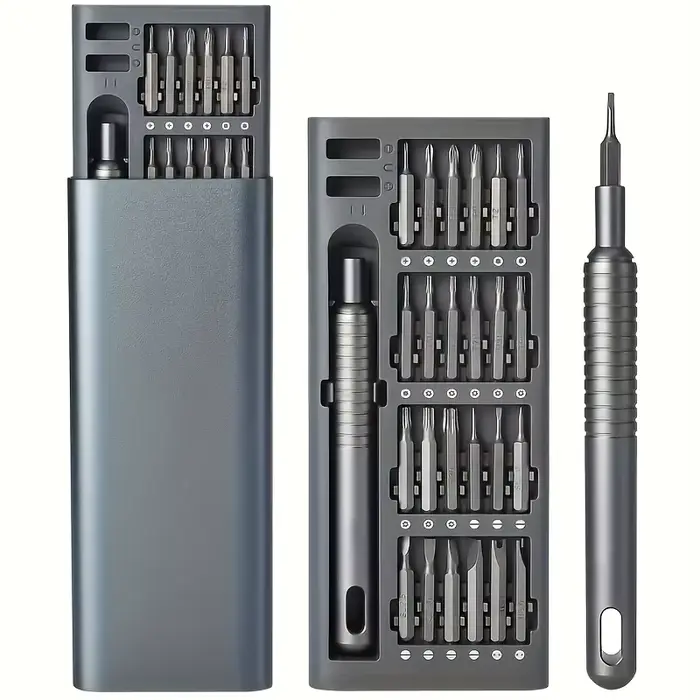Kit de tournevis de précision numérique 24 en 1 avec boîte de rangement portable et outil de démontage d'appareils électroniques