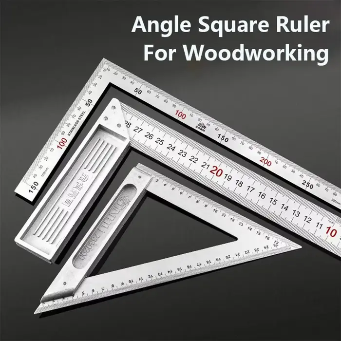 Règle d'angle double face en acier inoxydable 30/50CM
