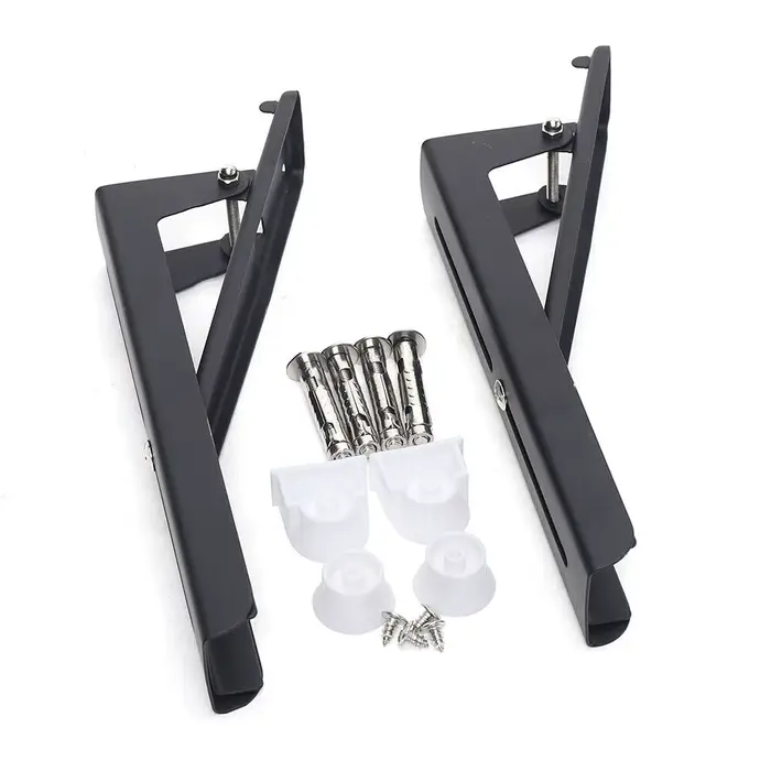 Étagère extensible pliable et robuste, support mural à 2 supports pour four à micro-ondes