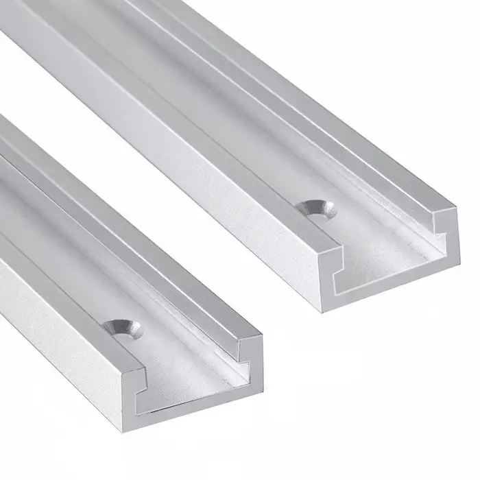 Fixation de gabarit de piste à onglet en aluminium, fente en T, Rail de goulotte pour le travail du