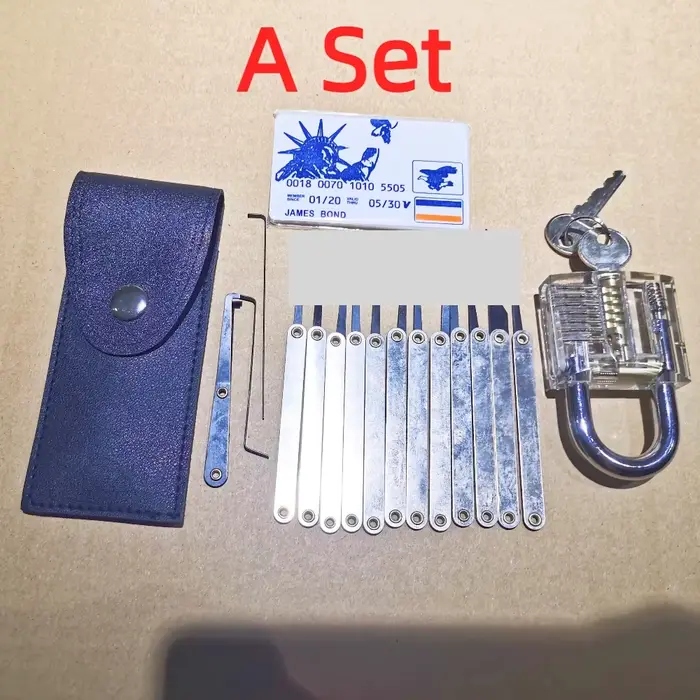Ensemble de sélection de serrure, fournitures de serrurier, clé cassée, extracteur automatique, croc