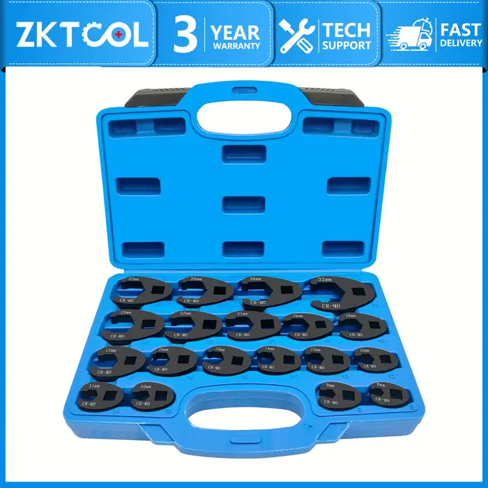 Ensemble de Clés à Extrémité Ouverte pour Tuyau Multifonctions, Outils de Mesure, Taille 8 à 32mm, É