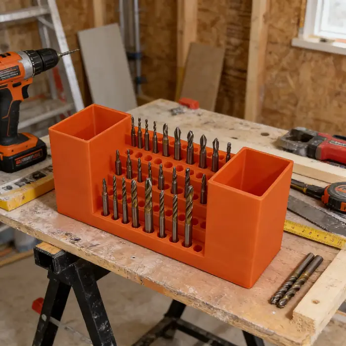 Boîte de rangement pour embouts de perceuse