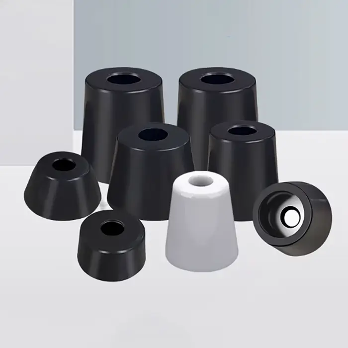 Coussinet de pied en caoutchouc noir 11mm-50mm, absorbant les chocs, antidérapant, Protection des pi