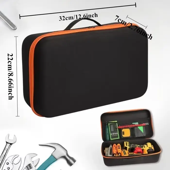 Boîte de rangement d'outils portable, boîte de rangement pour perceuse électrique, outils multifonct