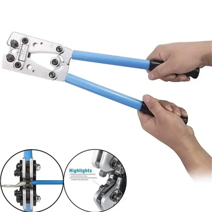 50B 1/60/100 pièces outil de sertissage de câble Portable bornes professionnelles pince à sertir poignée outils de co