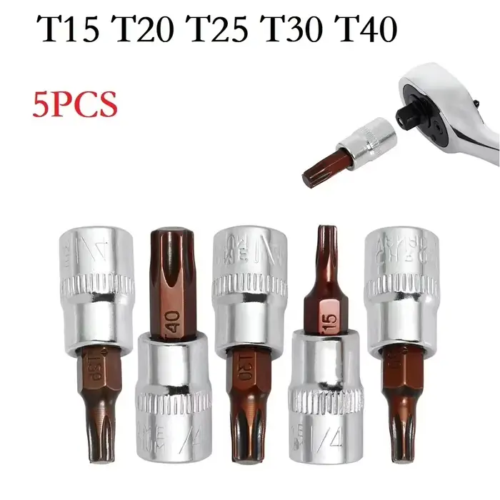 Embouts de tournevis Torx 1/4 pouces