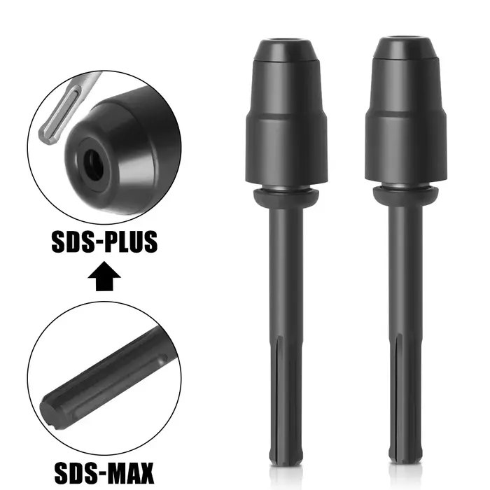 Adaptateur SDS Max vers SDS Plus pour perceuse à percussion rotative
