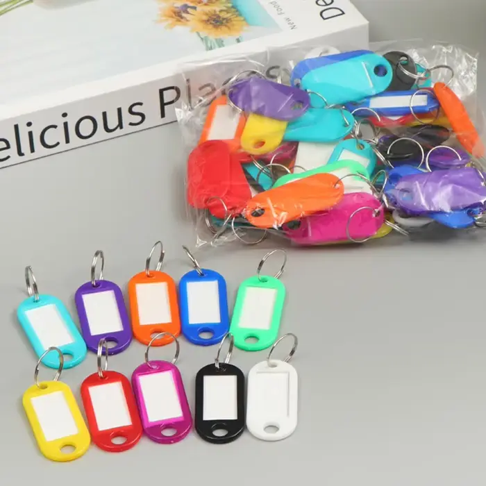 Porte-clés en plastique avec anneau