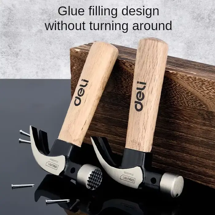 Deli-Mini marteau à griffes avec manche en bois