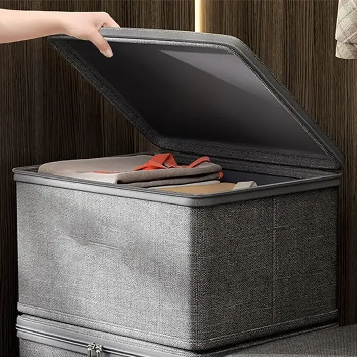 Boîte de rangement verrouillable avec couvercle